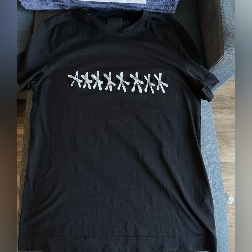 Givenchy Black x Chito tufted logo T-shirt